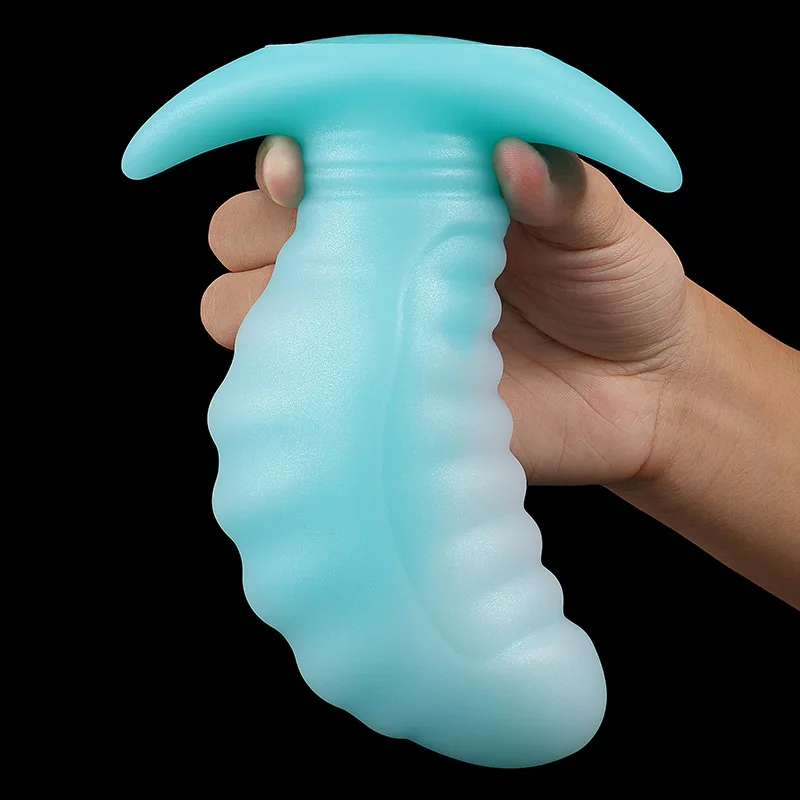 Silicone líquido lupus feijão em forma anal plug adulto saída anal dilatador sm feminino iluminado paixão masturbação quintal brinquedo sexual