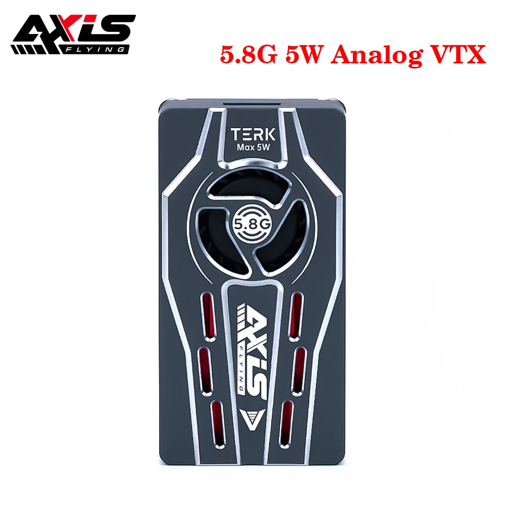 Axisflying TERK 5.8G 5W Analog VTX OSD Video Transmitter 7-36VDC 25mw/400mW/1W/5W 28g for FPV Freestyle RC Long Range Drone