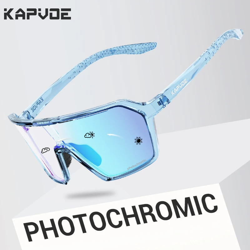 Kapvoe neue Männer im Freien photo chrome Radsport Sonnenbrille MTB Brille Rennrad Radfahren UV400 Brillen Frauen Fahrrad Sport Wandern