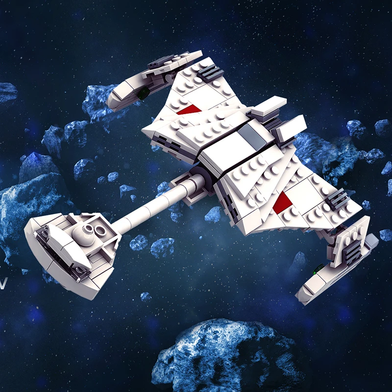 

MOC Space Cruiser Building Block Movie Model Assembling Toy Collectible Construction Kit Room Decor Gift for Boys Kid Adult