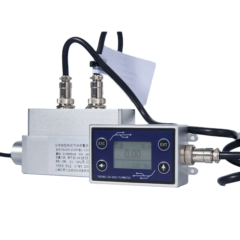 Medidor de flujo másico de Gas, controlador de flujo de cloro y amoniaco de aire, área Micro Variable, tipo dividido de alta precisión