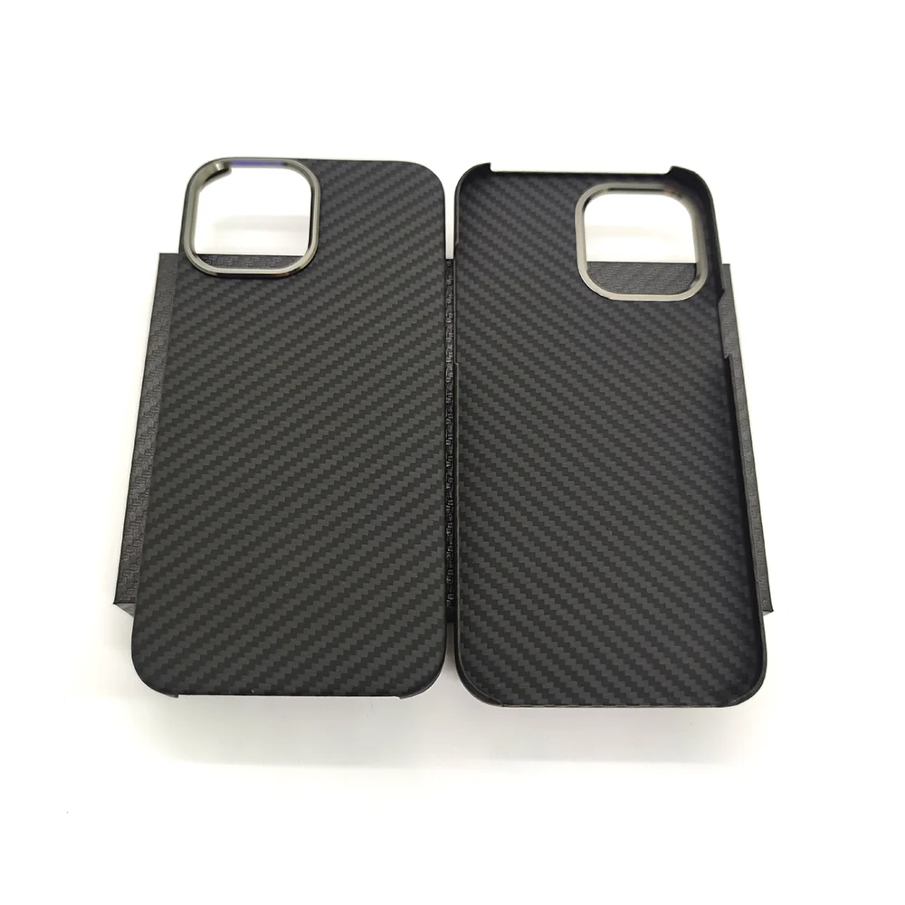 Ultra-thin Aramid Fiber Cases For iPhone 13 12 Pro Max 13Pro 12Promax Carbon Fiber Lens Protection For iPhone13 12Pro Case Cover