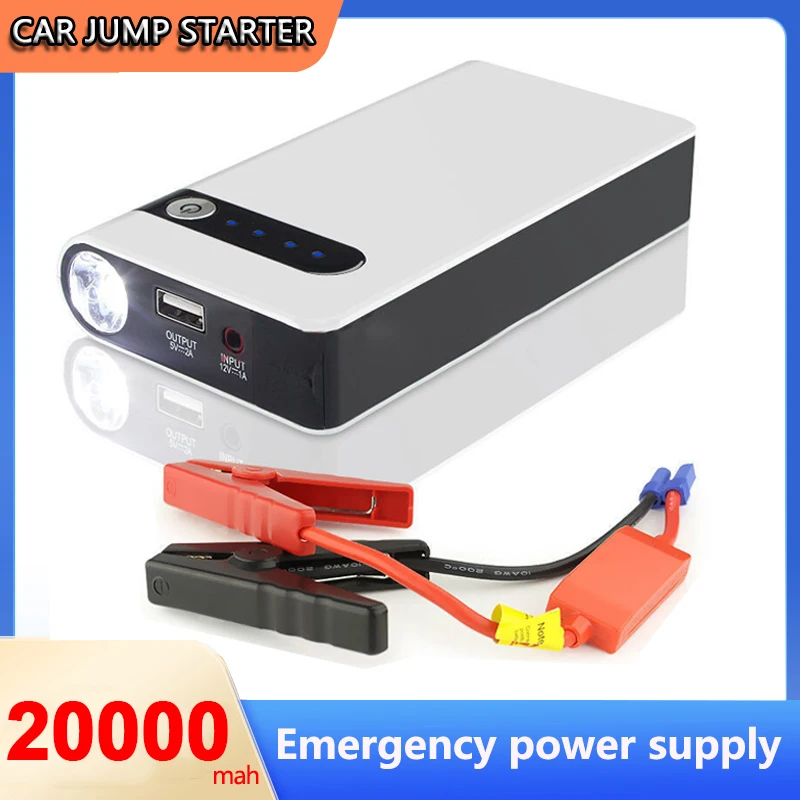 

20000mAh Car Jump Starter 400A Battery Charger Emergency Power Bank Booster Starting Device For 12V Cars Electrical Appliances