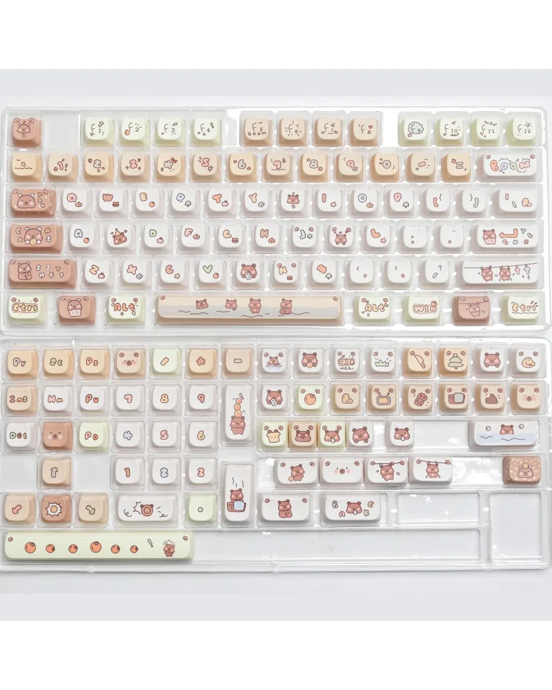 MAO cat height kapi pull large full set of PBT sublimation keycaps discrete space 7u supplementary mechanical keyboard