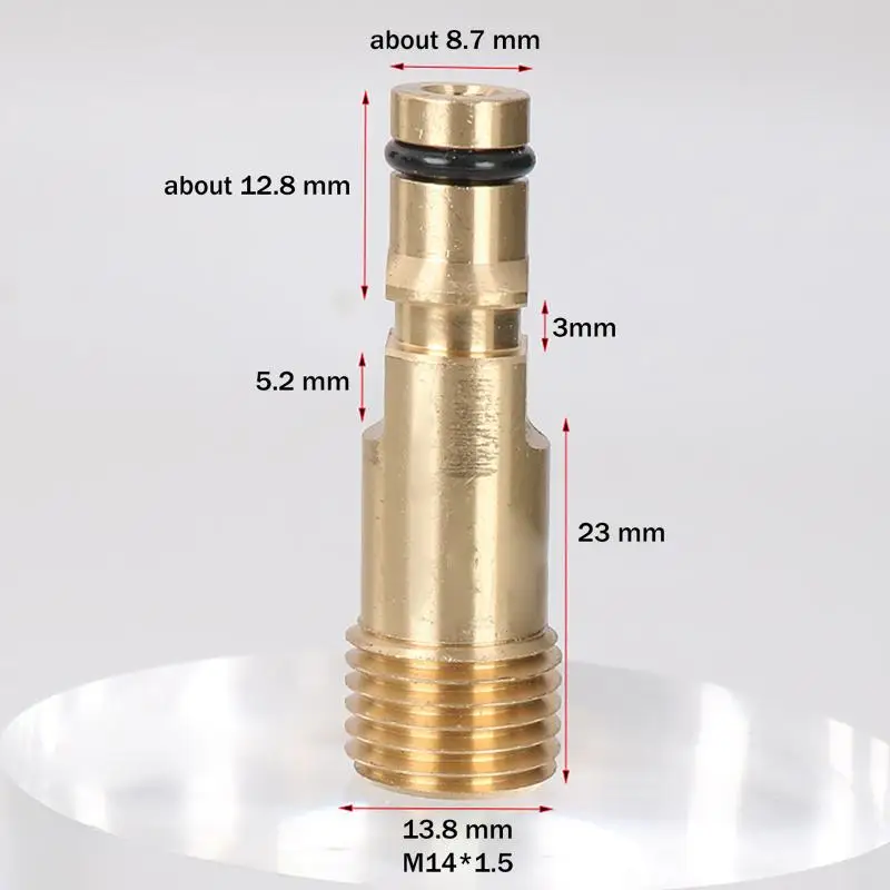 

【Quick-Connect Connector For K2-K7 Wash Sprayer Water Input Port Adaptor To M14 Fitting Hose Car Wash Machine Accessories】