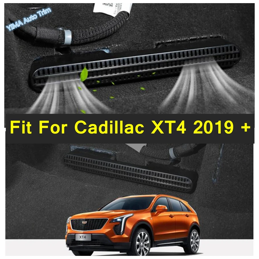 

Car Air Outlet Cover Air Exhaust Cover Under Rear Seat Air Exhaust Protector Accessories Trim Fit For Cadillac XT4 2019 - 2023