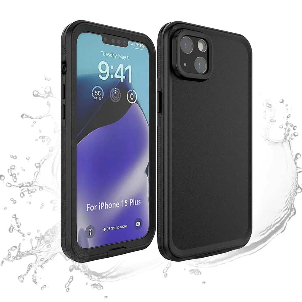 Underwater Swim Outdoor Sports Phone Case  Protector for iPhone 15 Plus Waterproof Phone Case