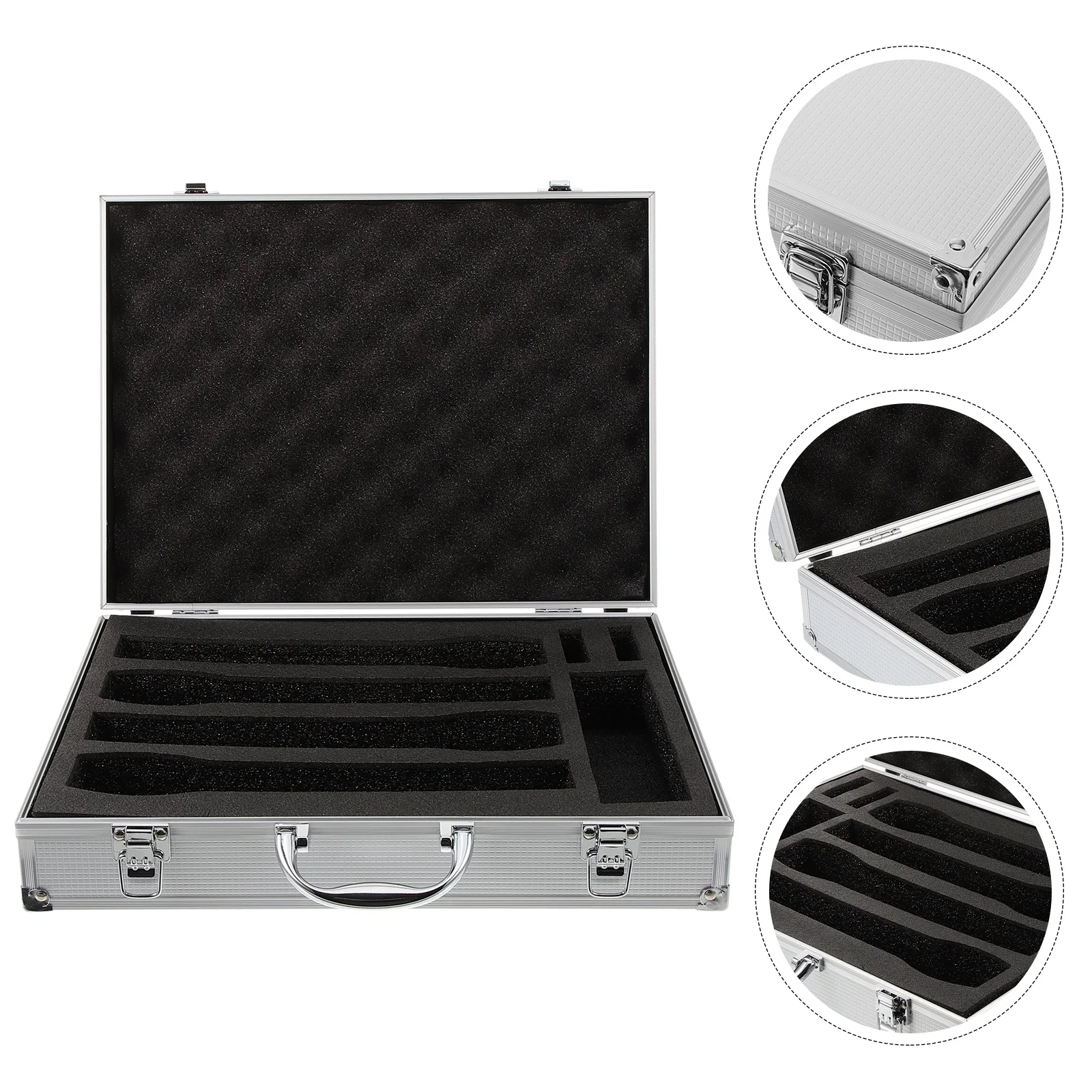 

4pcs Microphone Case Cordless Mic Hard Shell Storage Organizer For Wireless Mic Accessories Travel Outdoor Use