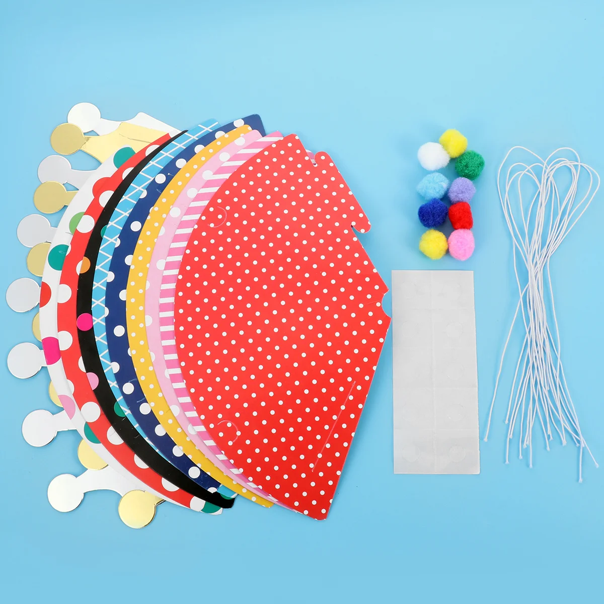 

11Pcs Cake Birthday Party Cone Hats Colorful Polka Dot Design Pet Birthday Celebration Hat for Dogs Cats Party Hats