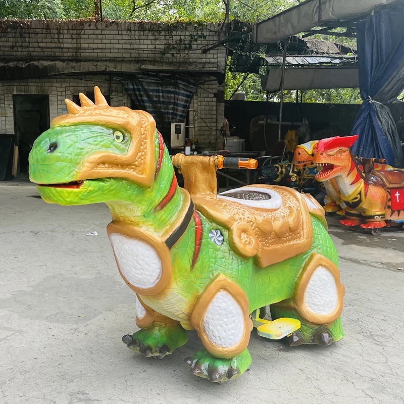 

Large Simulation Electric Double Parent-Child Scanning Code Coin-Operated Dinosaur Road Bike Square Shopping Mall