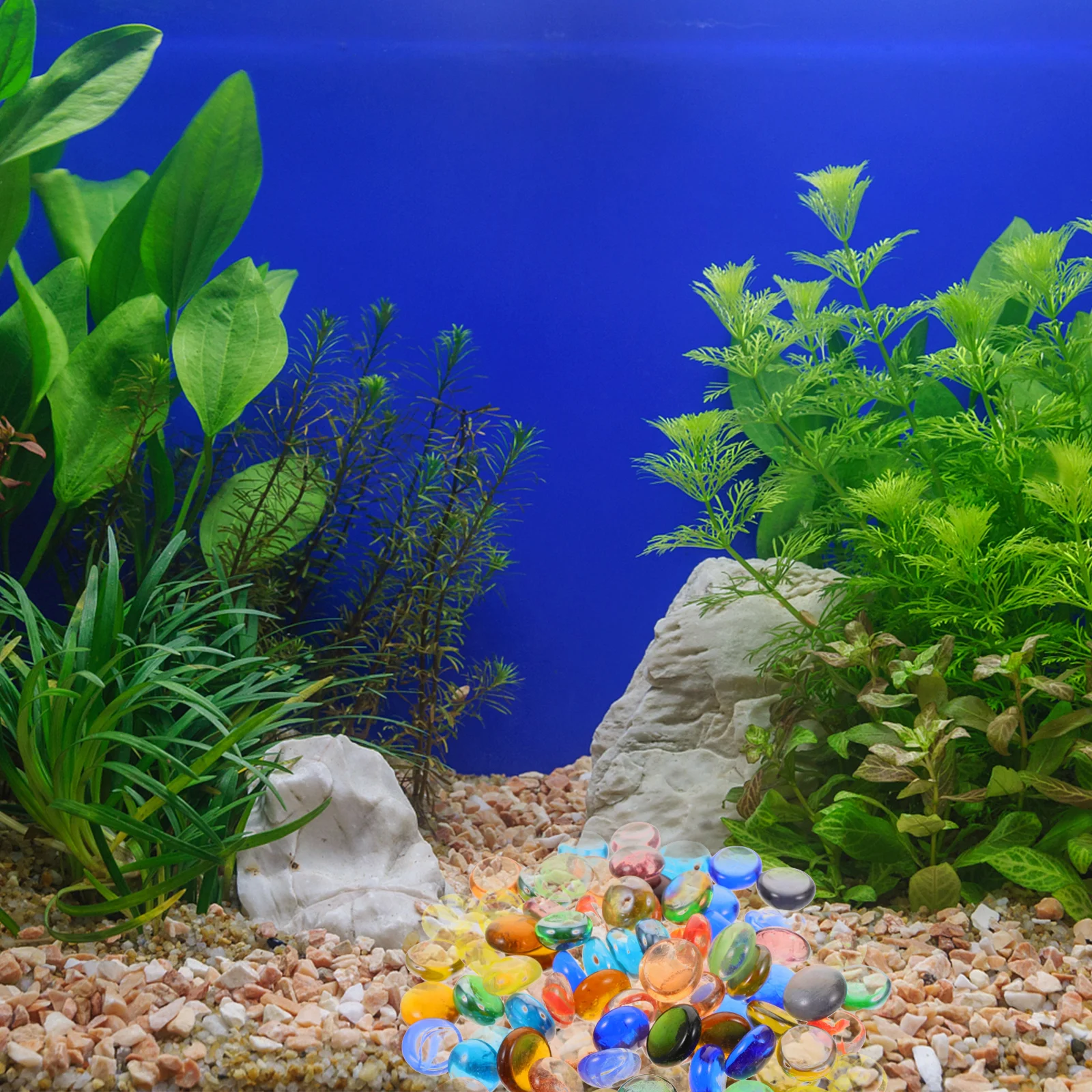 100 قطعة الأحجار الكريمة الزجاجية زهرية حشو صغير مختلط اللون مسطحة القاع الخرز Craft بها بنفسك الحرفية الديكور حفل زفاف عيد ميلاد ديكور المنزل #1