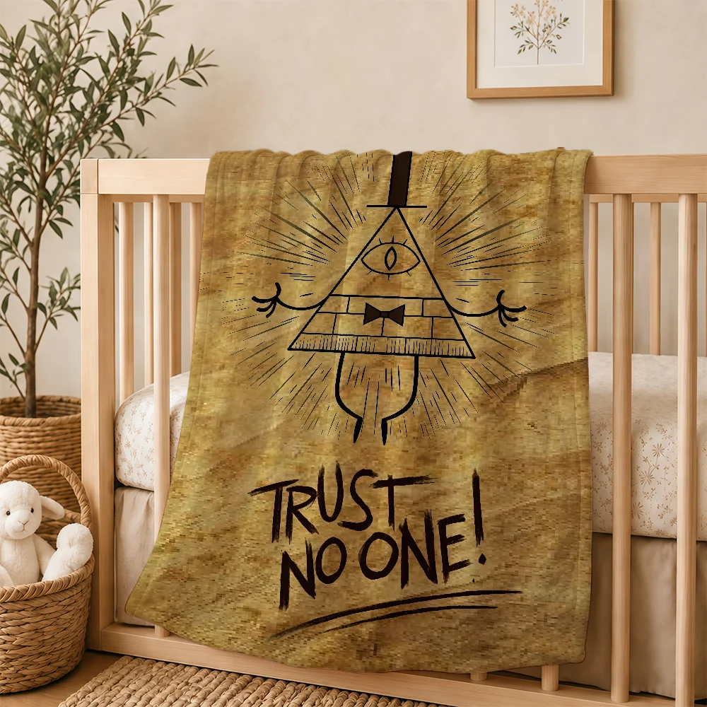 Anime Gravity Fall Blanket For Soft Warm Knee For Bedroom Living Room Bed Sofa Camping Picnic Office Gift