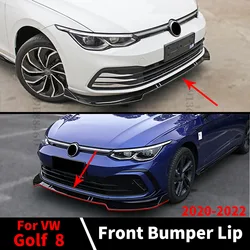 Zderzak przedni Osłona podbródka Zestaw tuningowy Akcesoria Splitter Do VW Golf 8 MK8 2020 2021 2022 Life GTI GTD R Line Guard Trim