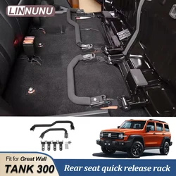 LINNUNU Off-road Rear Seat Quick Release Bracket Modification Bed Car Sleeping Seat Flat Interior Accessories fit for Great Wall