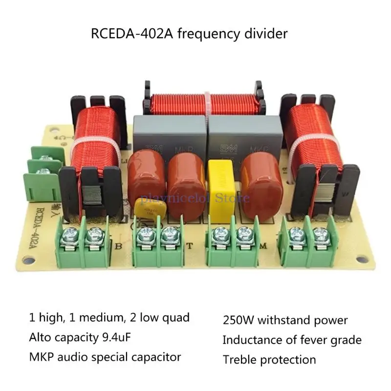 250W Treble Alto Bass Frequency Divider Frequency Divider Crossovers Filters Board Frequency Distributor Module E8BA