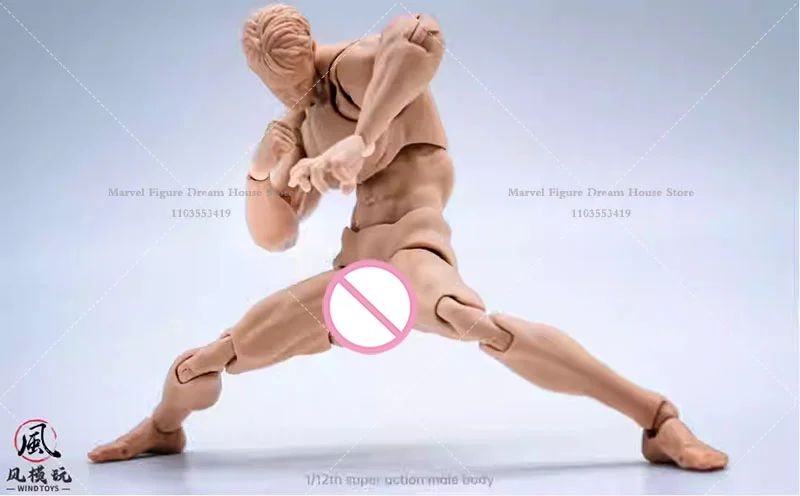 在庫あり 風のおもちゃ 1/12スケール アジャイル可動筋肉男性ボディ マンガフィギュア 複数の肌色 6インチアクションフィギュアに適合 ギフトに