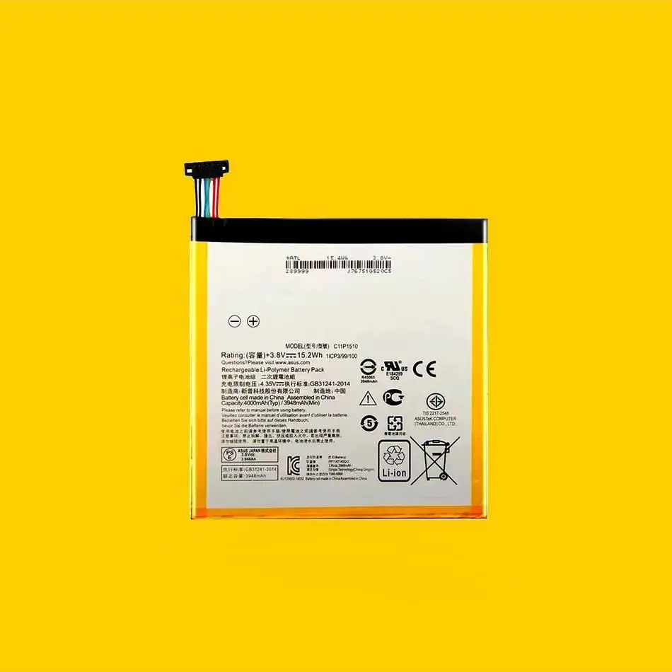 

C11P1510 4000Mah Tablet Battery For Asus Zenpad S 8.0 Z580CA Long Lasting