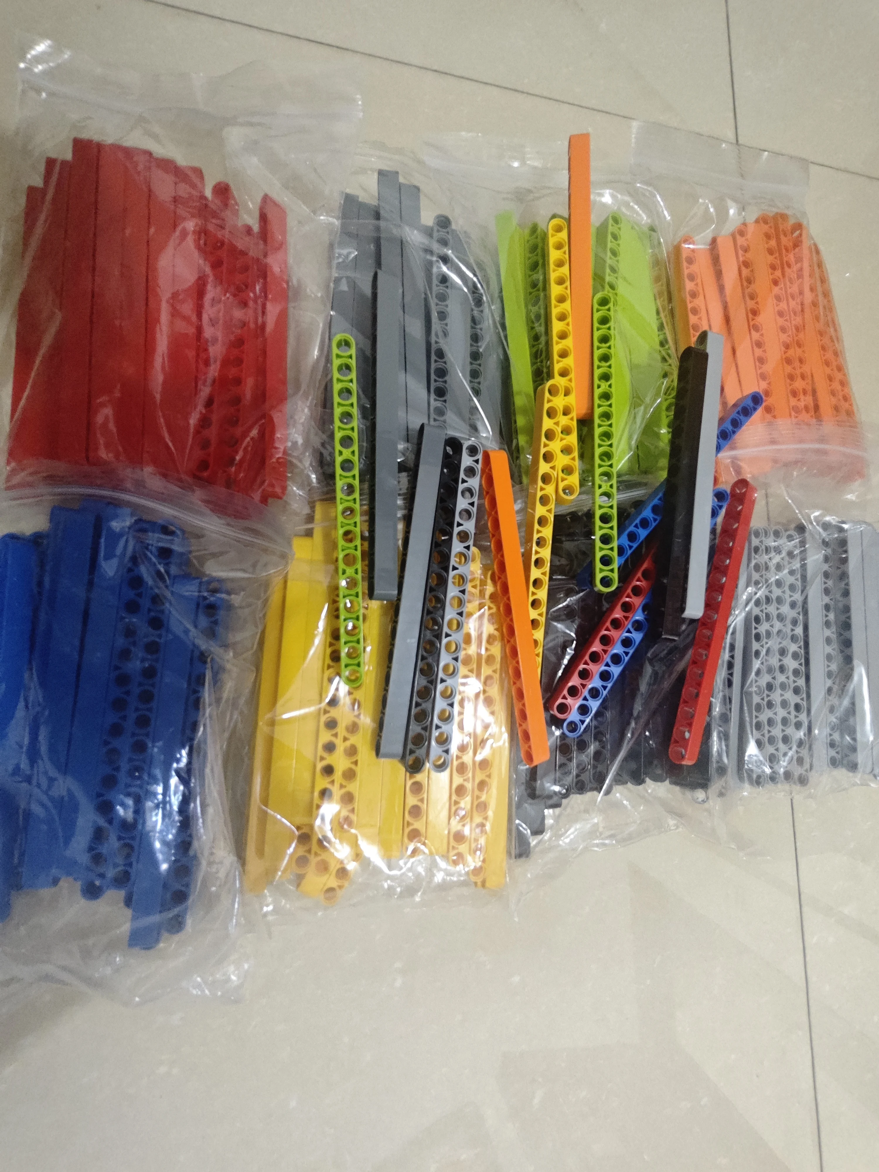 Bouwstenen Technische DIY Liftarm Dikke 1x15 Gat Arm Bricks Compatibel MOC Onderdelen Educatief 64871 32278 Monteer deeltjes