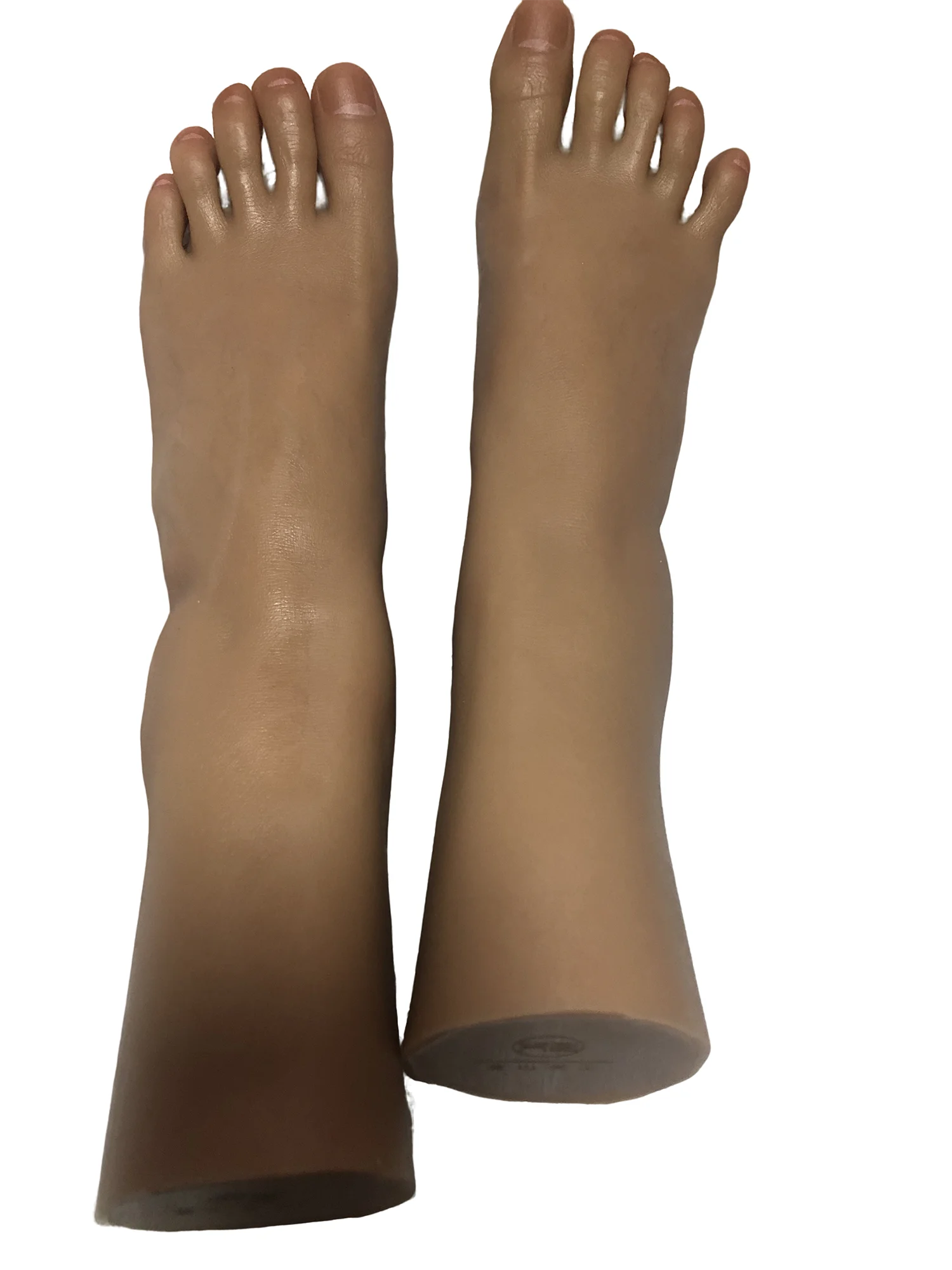 Feminino líquido silicone pé modelo falso pé de plástico para pintura foto unhas arte sapatos meia exibição adereços j36c tan cor da pele