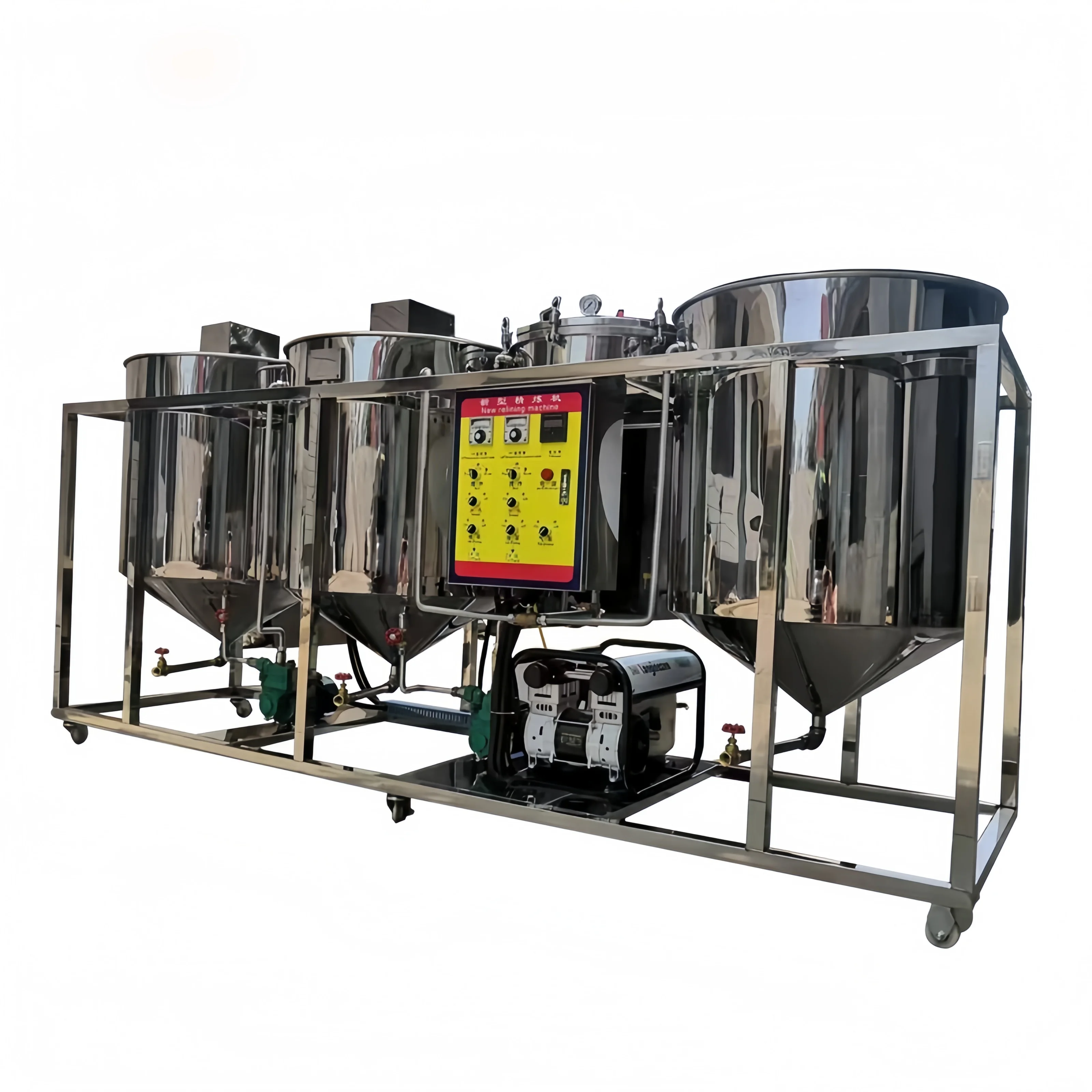 Welcome To Buy Automatic New Vegetable Oil Refining Machines For High-quality Oil-making Energy Saving 500kg/h Capacity