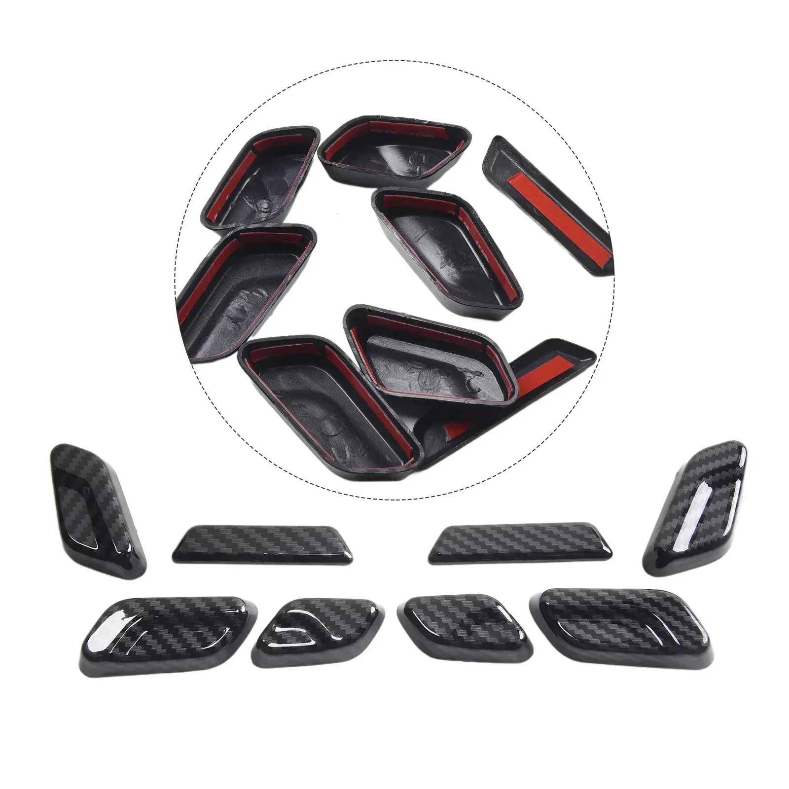 8pcs /set Car Electric Seats Button Trim Sticker For Kia EV9 Seats Adjustment Button Cover Replacement  Car Accessories