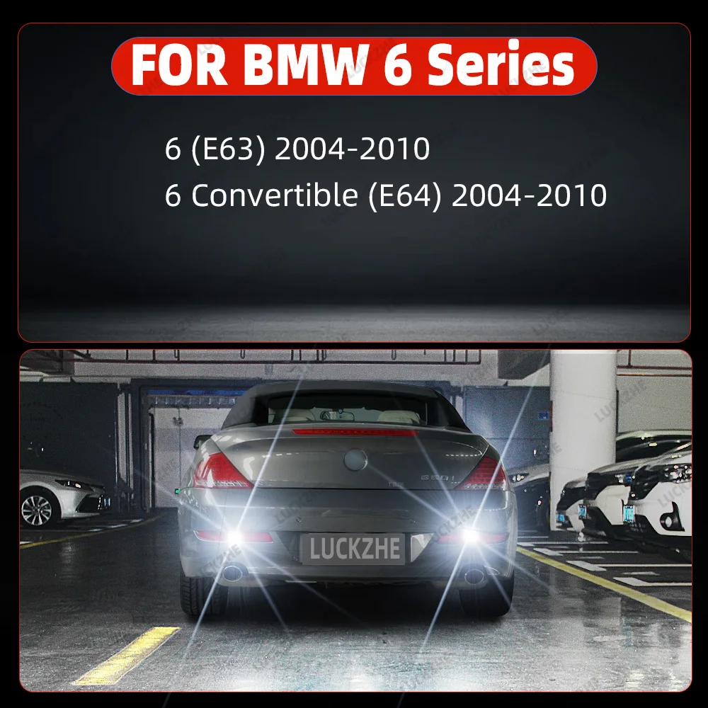 2Pcs Car Led Reverse Light For BMW 6 Series E63 E64 2004 2005 2006 2007 2008 2009 2010 Backup Reversing Lamp Bulbs