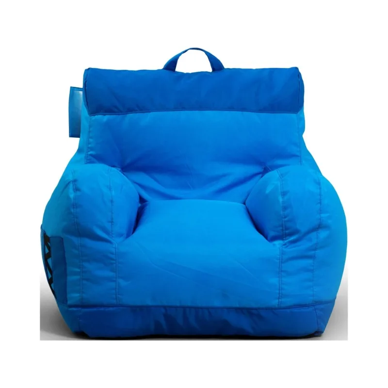 

Dorm Bean Bag Chair, Kids/Teens, Two Tone Blue, Durable Polyester Nylon Blend, 3 feet