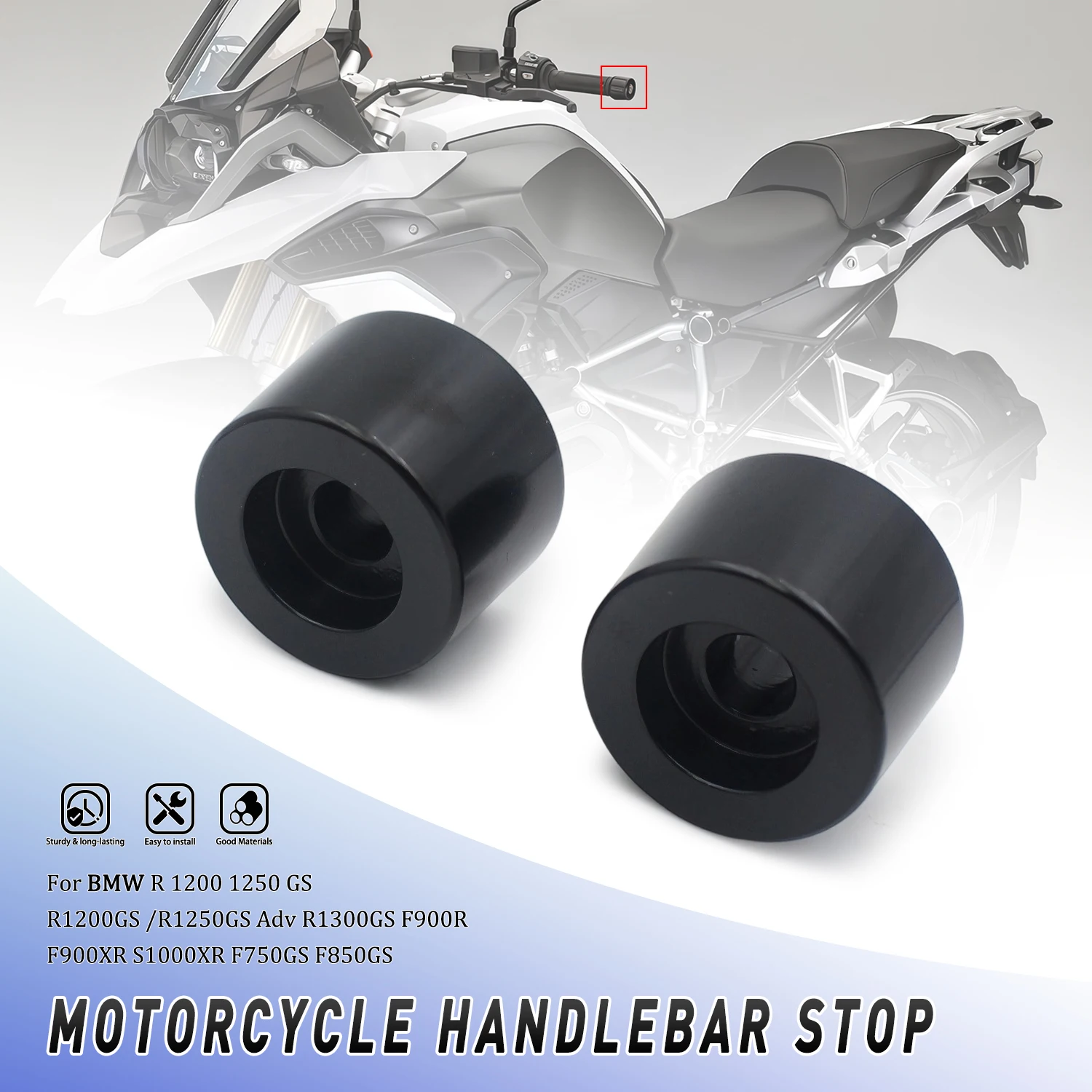 Handle Bar End For BMW R 1200 1250 GS R1200GS/R1250GS Adventure R1300GS F900R XR S1000XR F750GS F850GS 2021 Motorcycle Part
