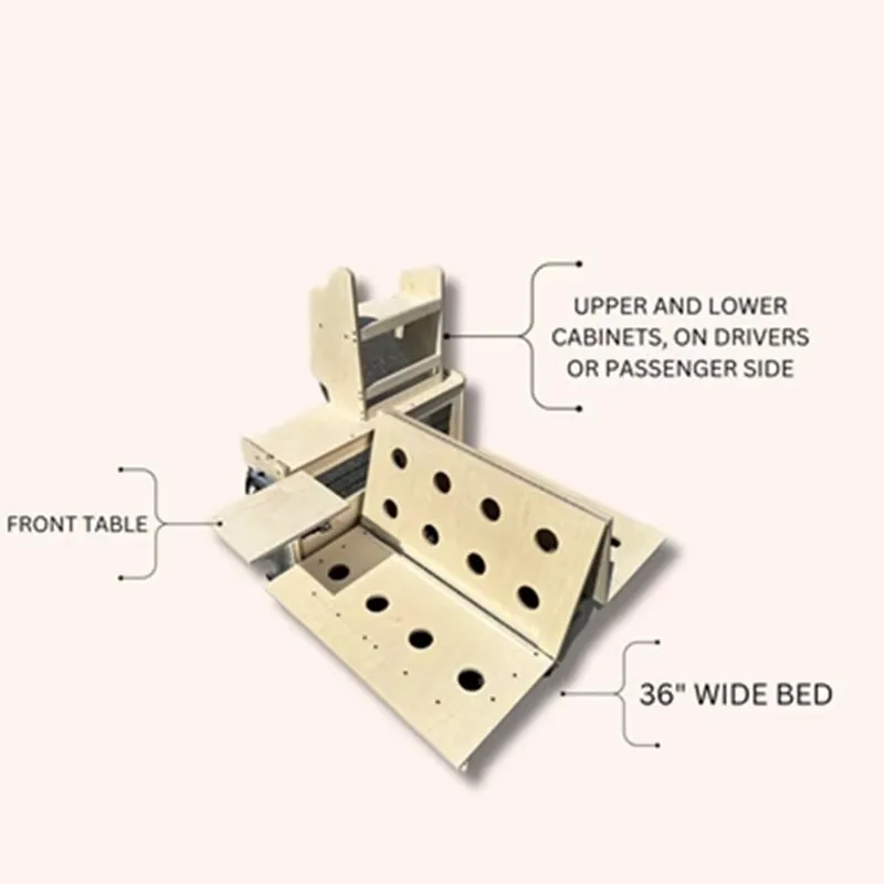 Car Camper Parts Furniture Kit Wooden Multipurpose 3 Different Settings Camping Lathe