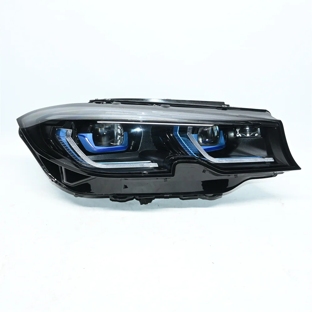 G20 ดัดแปลงไฟหน้า SHADOW Line สีดําสําหรับ BMW 3 Series G28 G20 LED ไฟหน้าเดิมอัพเกรดเลเซอร์สไตล์ 2019-2022