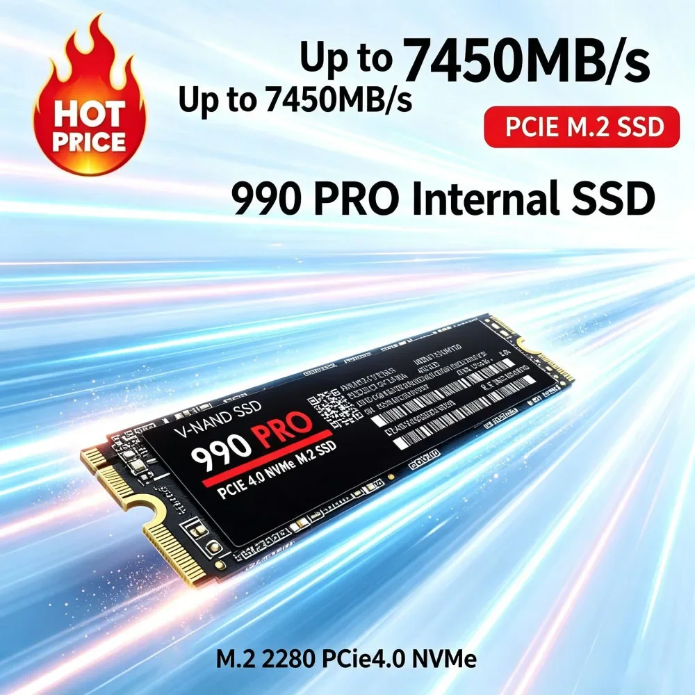 990 PRO Genuine M.2 2280 NVMe SSD 512GB 1TB 2TB 4TB PCIe Gen4 Internal Drive for PS5 Gaming Laptop Desktop image 5