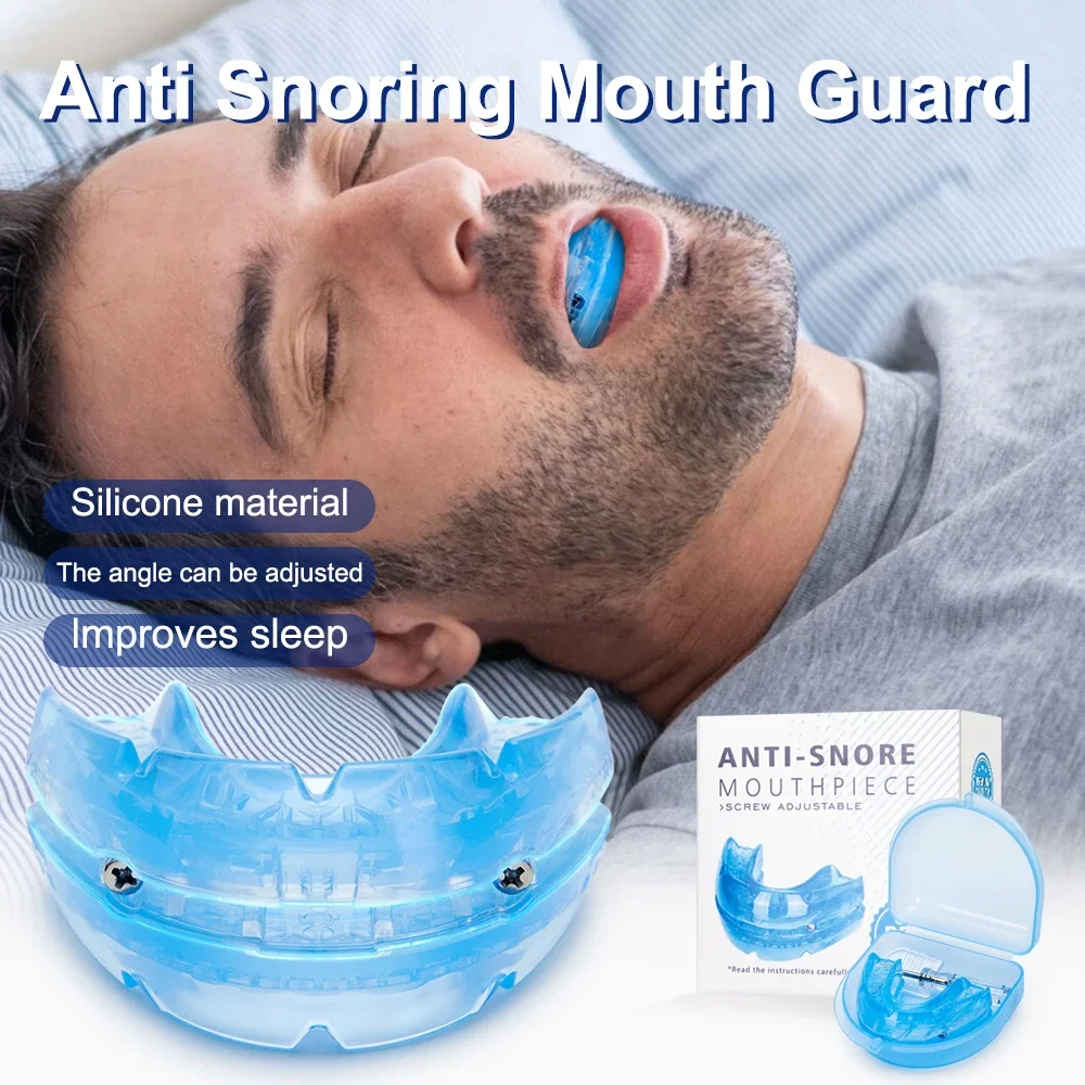 

Anti Snore Bruxism Mouth Guard Stop Snoring Mouthpiece Teeth Bruxism Sleeping Aid Apnea Devices Night Anti-Snoring Guard Good