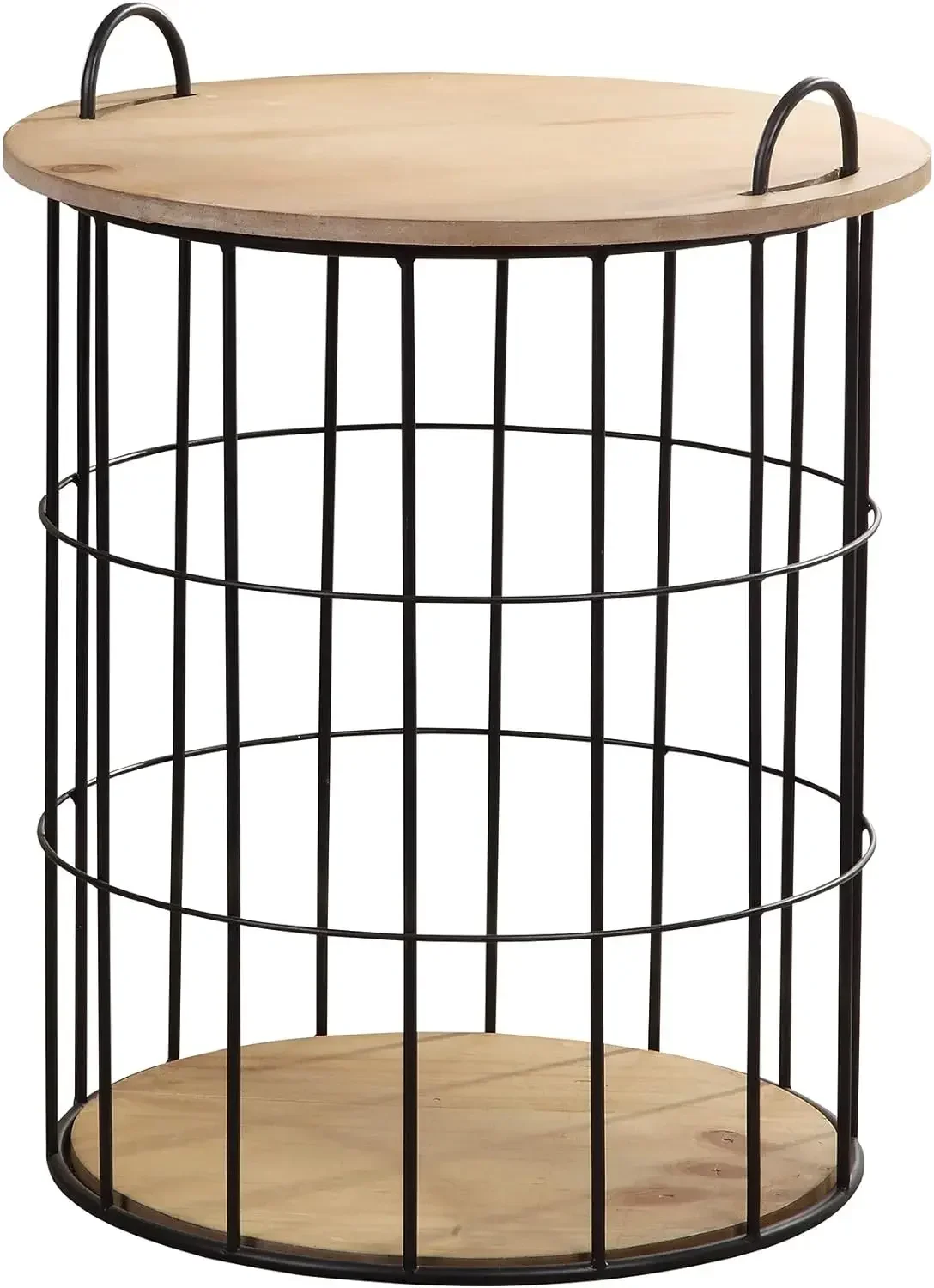 Basket Storage Accent Table, 23.25