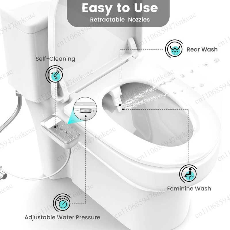 Small volume, no electricity, button cleaner, foldable nozzle, smart cover