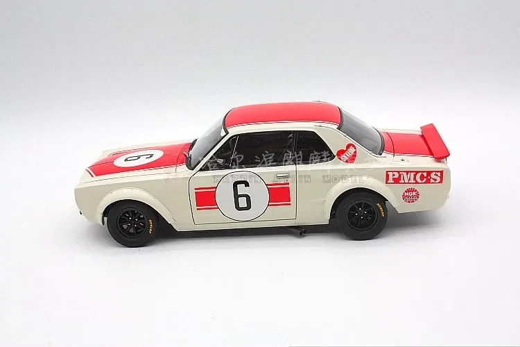 AUTOart 1:18 For Nissan skyline GT-R KPGC10 1971 Diecast Car Model Toys Gifts White red Hobby Display Ornaments Collection