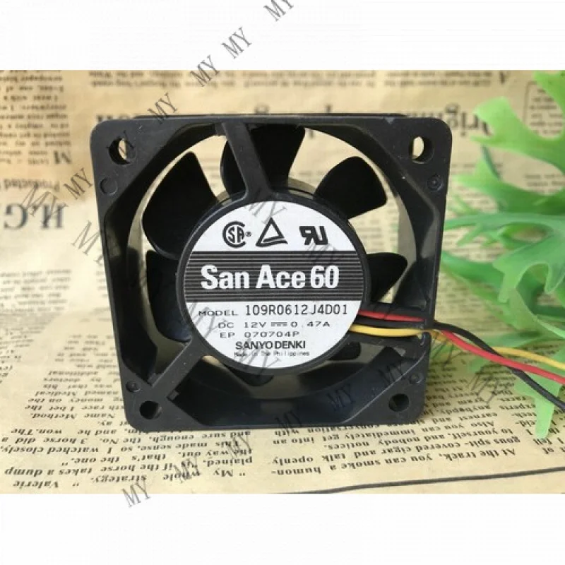 

TT 1pc for109R0612J4D01 12V 0.47A 6025 6CM 3-wire Gale Volume Cooling Fan #T6