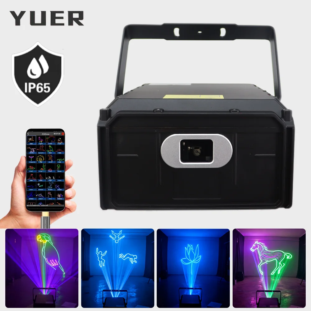 

20W RGB ILDA 30KPPS Waterproof Animation Laser Light with APP DMX512 Outerdoor stage light for DJ Disco party bar nightclub