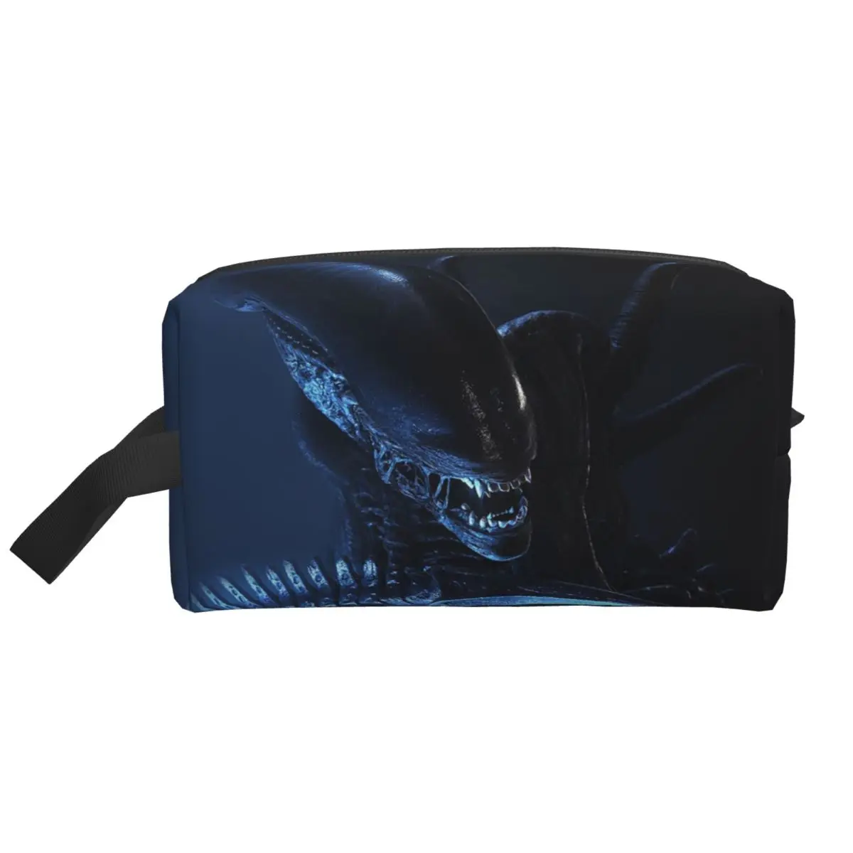 حقيبة مستحضرات التجميل النسائية من Xenomorph Alien، حقيبة تنظيم المكياج للسفر، حقيبة تخزين أدوات الزينة، صندوق أدوات مقلمة