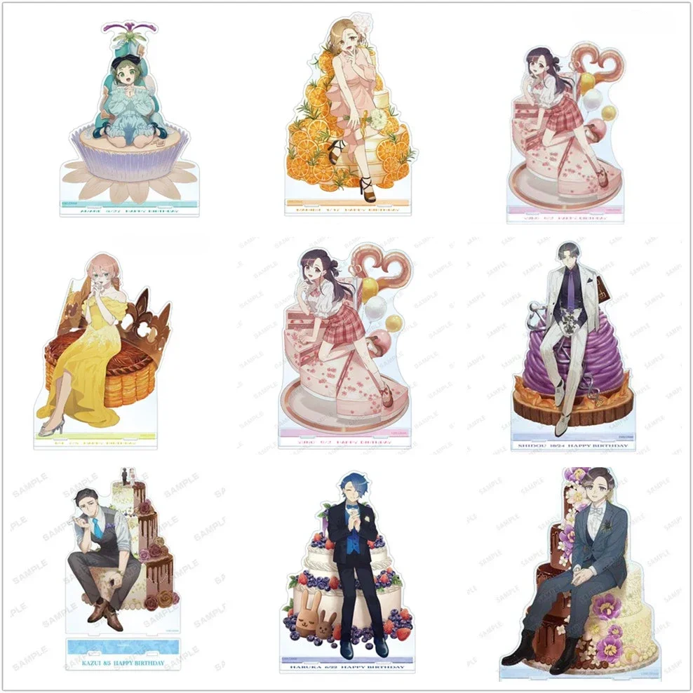 Anime MILGRAM AMANE HARUKA MIKOTO KAZUI SHIDOU Figure Doll Acrylic Stand Model Plate Happy Birthday Cosplay Toy for Gift