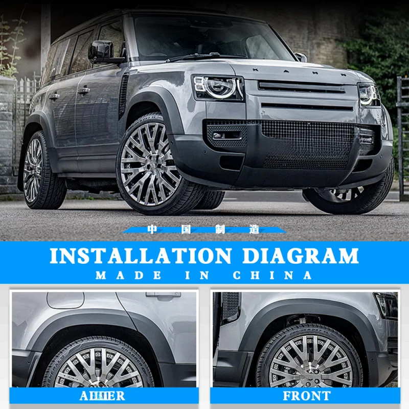 ABS Wheel Arch Eyebrow Flare Trim Compatible With T7 Facelift Pickup 2019 And Newer Off Road Exterior Mod Parts