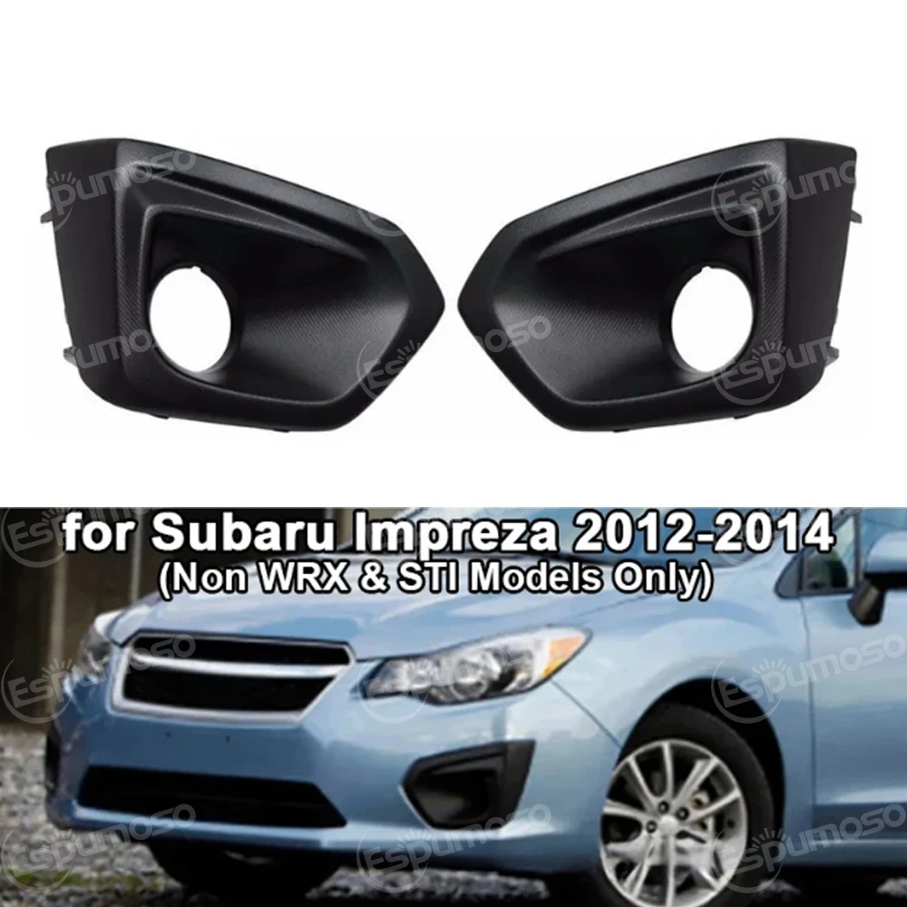 

For Subaru Impreza 2012-2014 Car Styling Auto Front Fog Cover Fog Bumper Grille anti-fog lamp frame Front bumper fog lamp cover