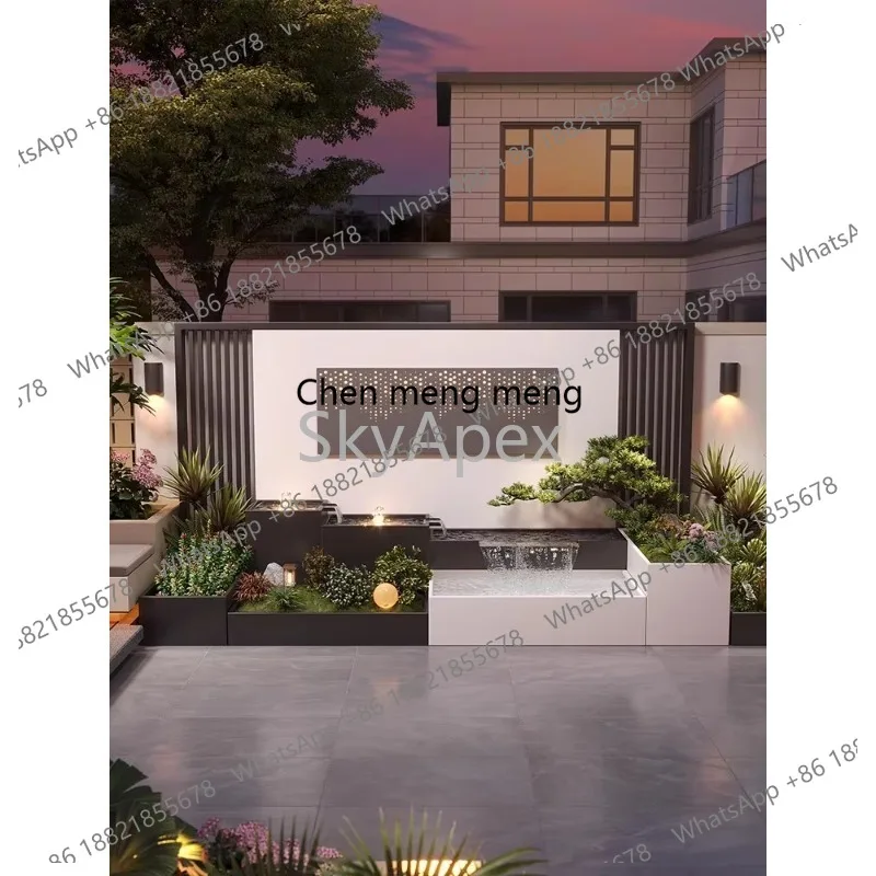

Outdoor Stainless Steel Water Screen Rustproof Heavy Duty Safe Decorative Water Curtain for Fish Pond Garden Landscape Pool