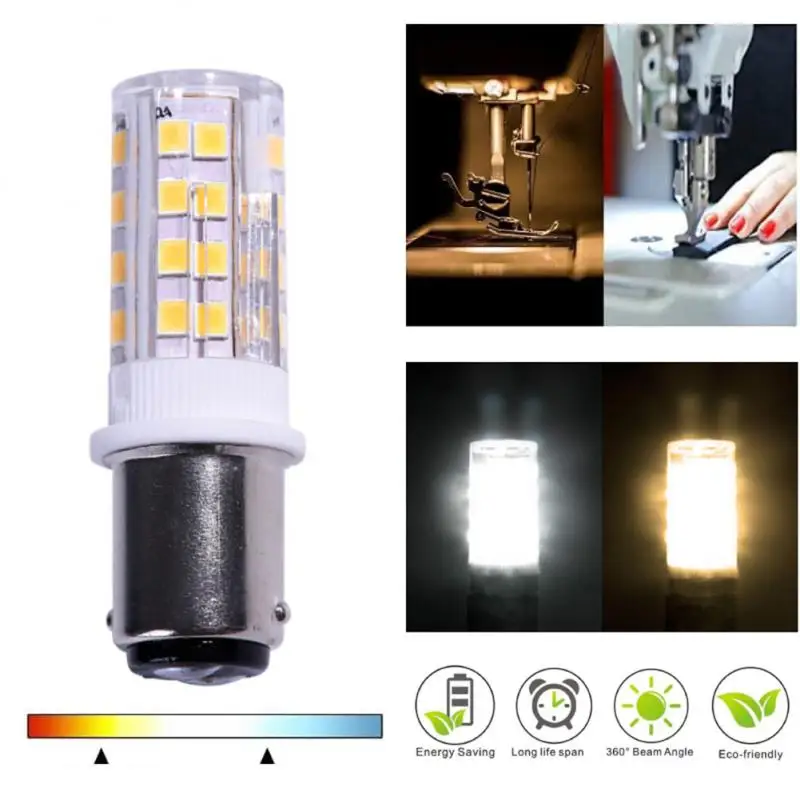 

BA15d Double Contact Bayonet Base LED Corn Bulb LED Light Bulb 220V for Sewing Machine Pfaff Singer Privilege Bernina etc Lamp