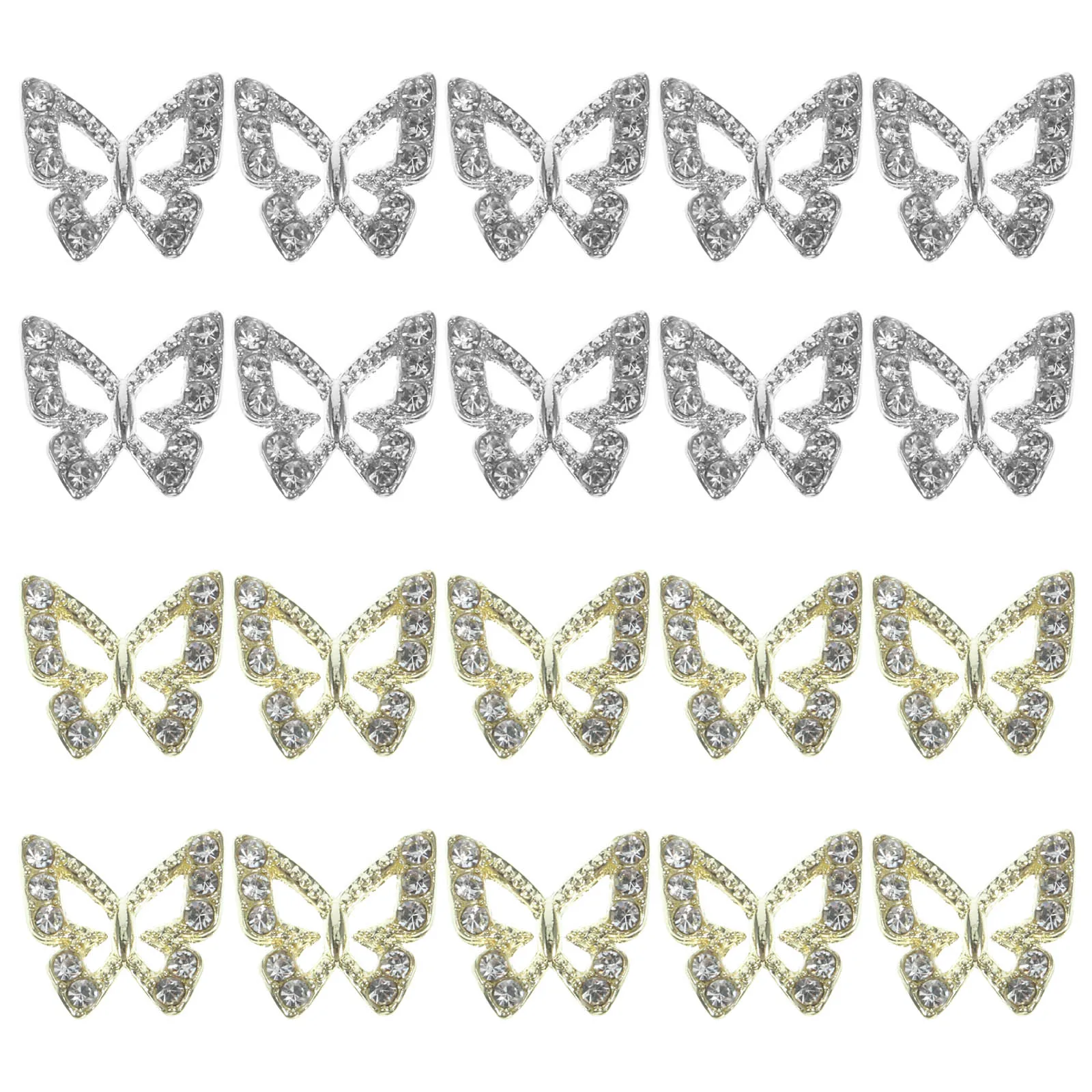 

20 Pcs Nail Decor Diamond Jewelry Mini Rhinestones for Nails Girls Gems Tiny Multi Shape Jewels Miss