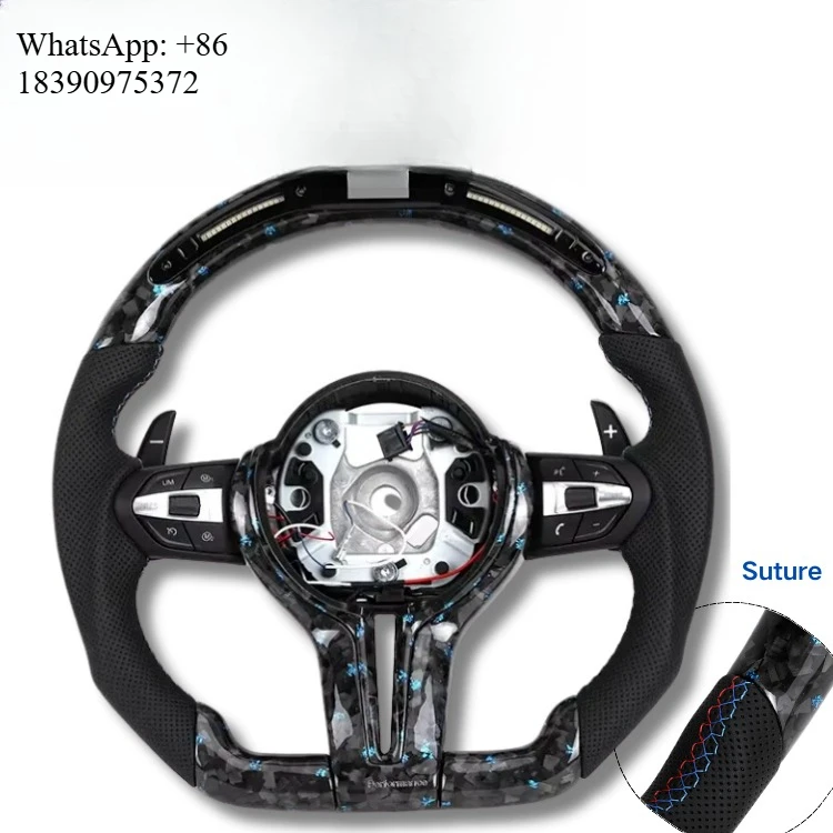 Forged Carbon LED Speed Display Customized Steering Wheel Assembly Vfor  F01 F06 F10 F11 F15 F20 F21 F22 F30 F80 F82 F85 F87