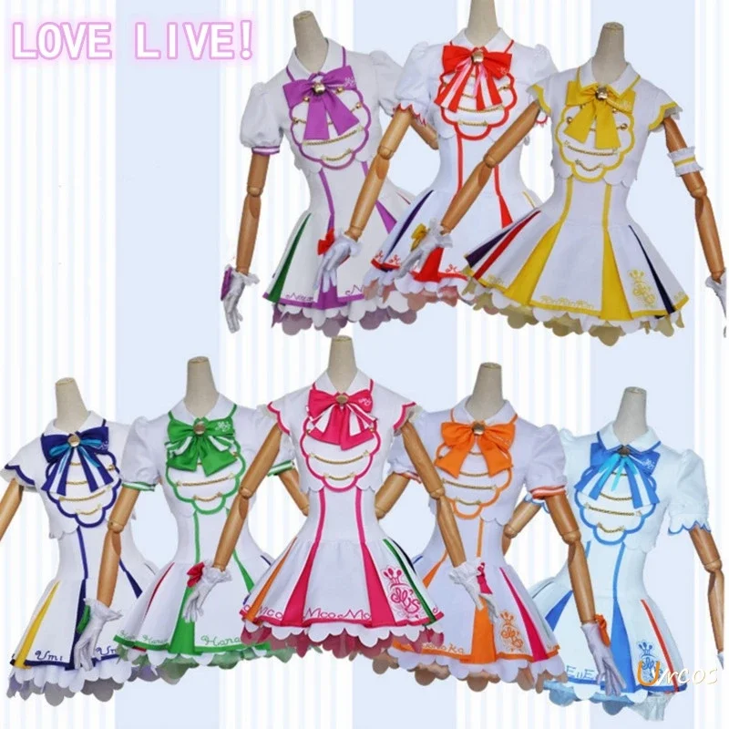 Amor Trajes Cosplay ao Vivo, Nove Estrelas, Venus Arcade Game, Honoka, Kagori, Umi, Eli, Nozomi, Maki, Rin, Hanayo, Nico, Vestido Uniforme, Roupa