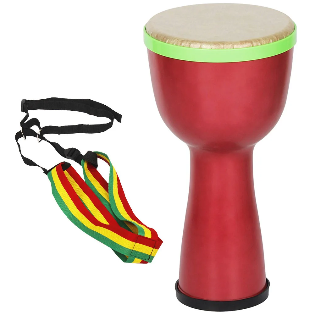 

African Drum 8 Inch H Percussion Instrument for Kids Adults Small Music Child Portable Drums Lightweight Compact Design