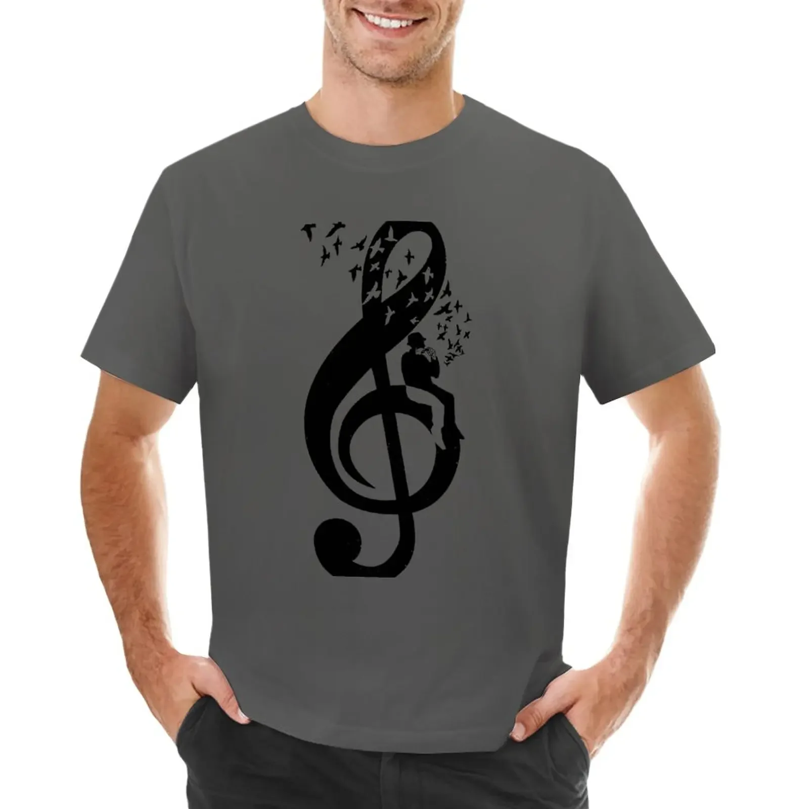 

Treble Clef - Harmonica T-Shirt shirts graphic tees cute clothes plus sizes plain t shirts men