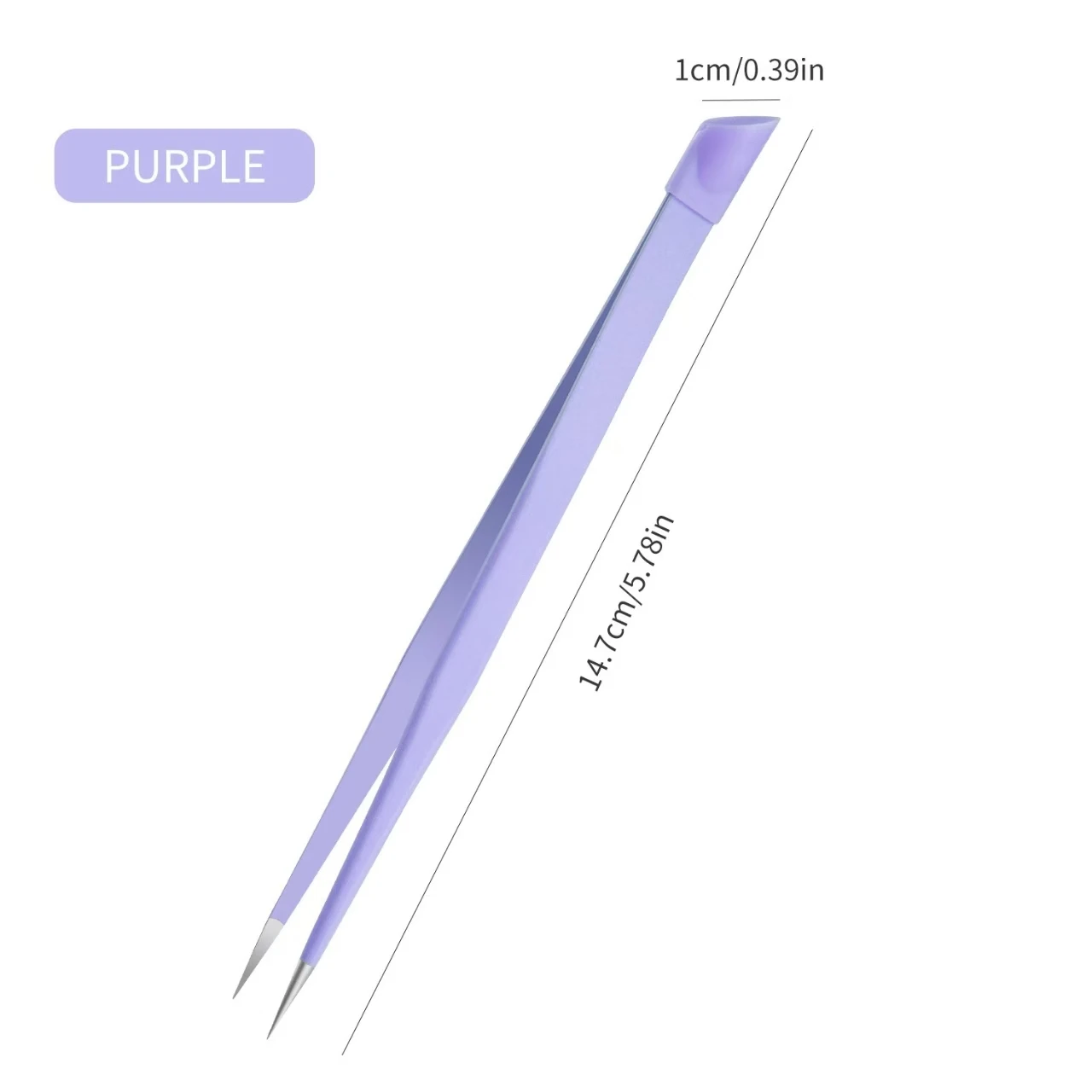 Double Headed Tweezers Multi-Use Tweezers Silicone Pressing Head Nail Clipping Tool Take Sticker Tape Crystal Manicure Tools