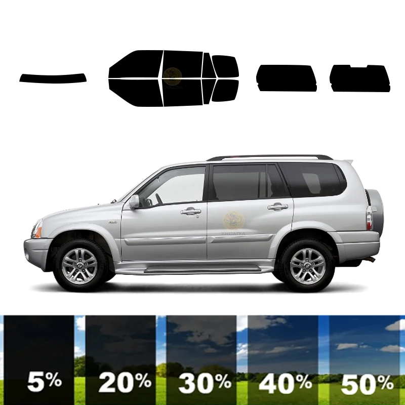 precut Removable Window Tint Film For Car 100% UVR 5%-35%VLT Heat Insulation Carbon ﻿For SUZUKI XL-7 4 DR SUV 2001-2006